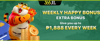 Weekly happy bonus up to ₱1,888